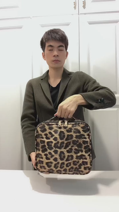 Jioney - Leopard Print Cosmetic Case