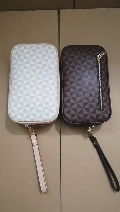 All-matching Printed Clutch Personalized Business Hand-held Bag Clip Wallet