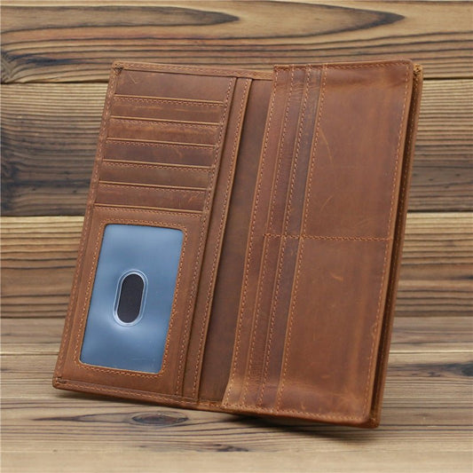 Pure First Layer Cowhide Retro Wallet