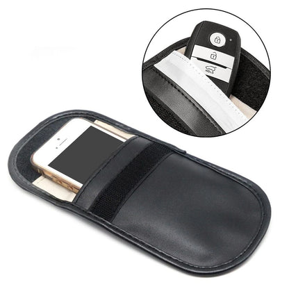 Car Key Signal Blocker Case Faraday Cage Fob Key Bag RFID Locking Bag