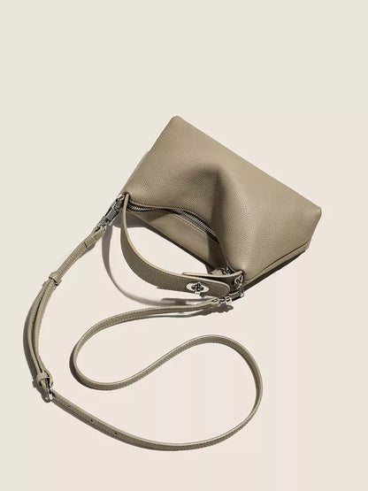 Genuine Leather Portable Shoulder Bag Fashion Casual Messenger Tote Bag