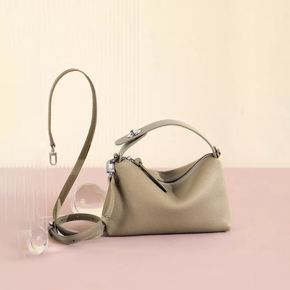 Genuine Leather Portable Shoulder Bag Fashion Casual Messenger Tote Bag