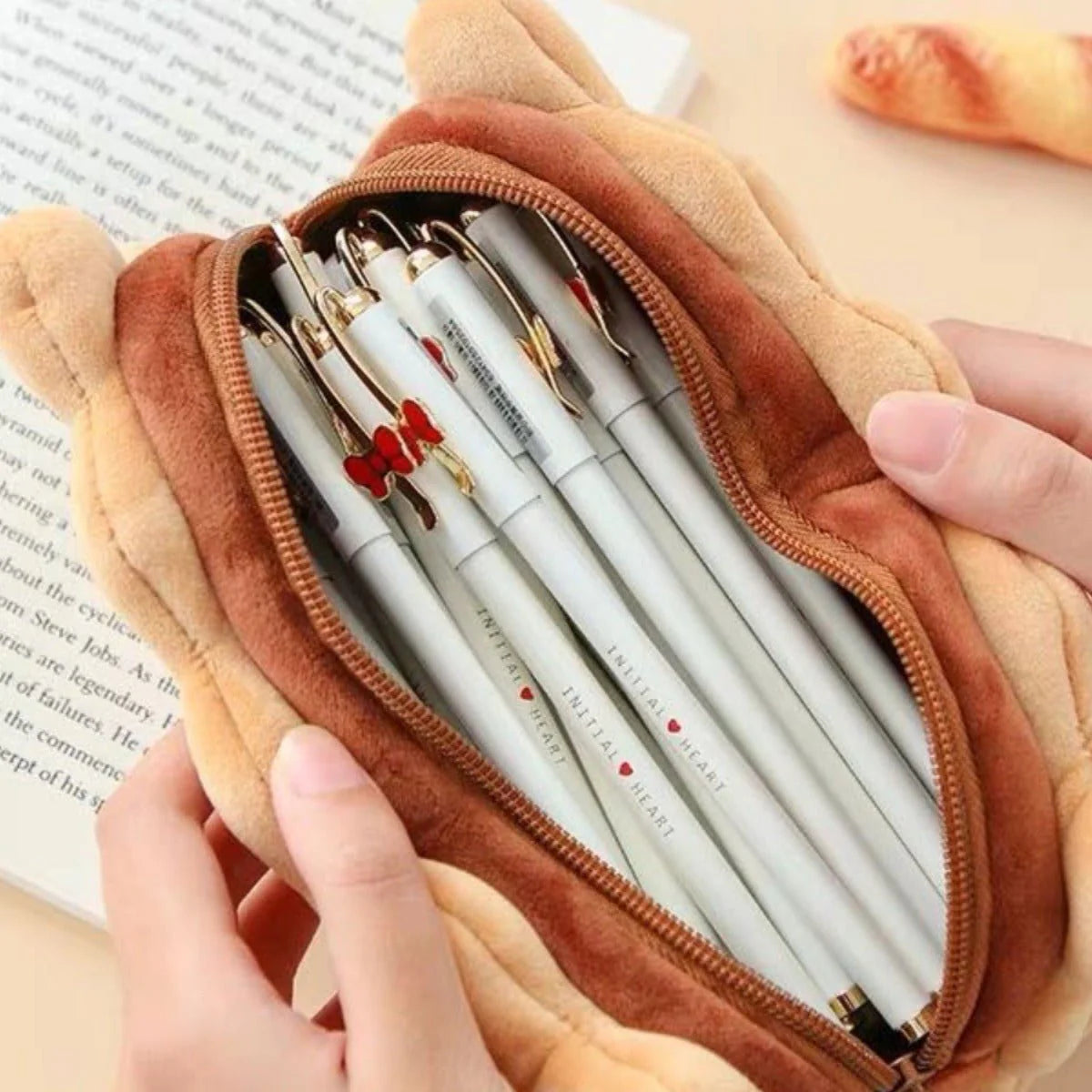 Sandwich Biscuit Plush Pencil Bag