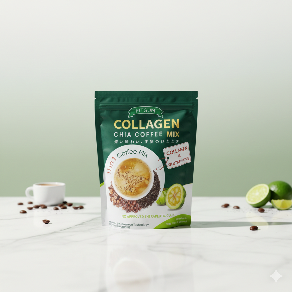 Fitgum - Collagen Chia Coffee Mix (Original)
