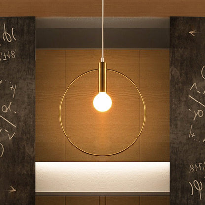 Simple Wrought Iron Post-Modern Chandelier