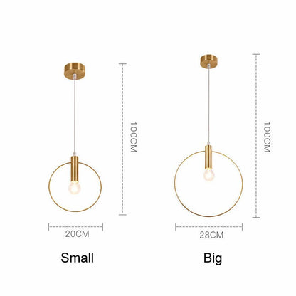 Simple Wrought Iron Post-Modern Chandelier