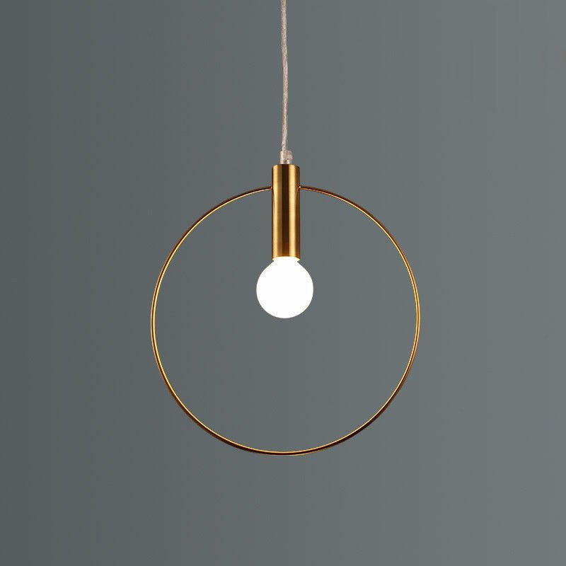 Simple Wrought Iron Post-Modern Chandelier